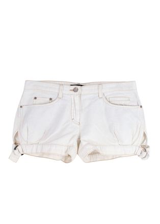 Roberto Cavalli White Denim Shorts Size XS