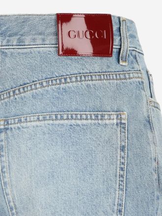 Gucci Womens Cotton Denim Jeans