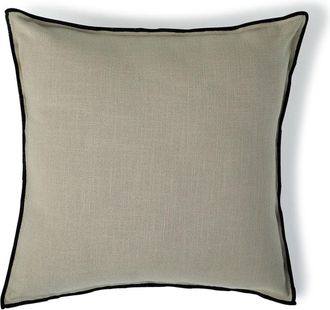 Febronie Coj&iacute;n algod&oacute;n natural / negro 50x50