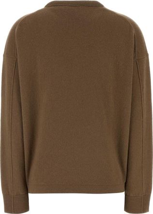 Max Mara Womens S Maxmara Sweater Brown Wool Cashmere
