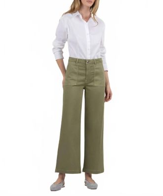 Kut from the Kloth Womens Meg High Rise Wide Leg In Basil