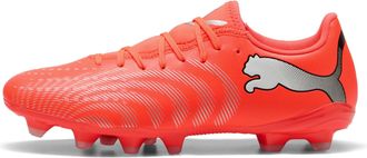 Puma Puma Mens Future 9 Play Firm, Artificial Ground Soccer Cleats, Glowing Red-puma White-puma Black-puma Silver, 7.5