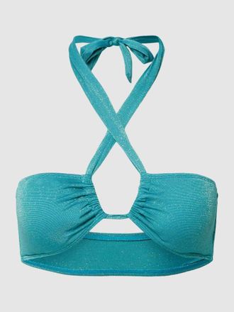 Esprit Bikini-Oberteil mit Schn&uuml;rung in Tuerkis, Gr&ouml;&szlig;e 40