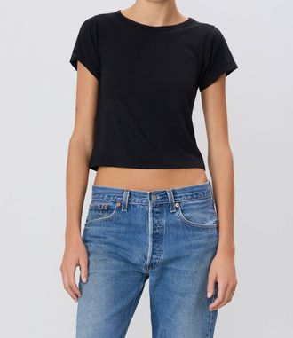 &Eacute;terne Short Sleeve Baby Tee In Black