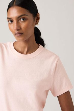 Levi's Favorite Slub Tee - Donna - L - Rosa / Crystal Pink