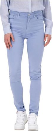 Simple Stretch Skinny Jeans in Lila - Dames - Slim Fit Jeans - Paars - W26 - Denim - Jeans