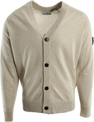 Stone Island Vest - Heren - Vesten - Beige - M - Wol - Truien & Vesten