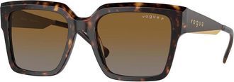 Vogue Eyewear VO5553S Polarized W656T5 Womens Sunglasses Tortoiseshell Size 54
