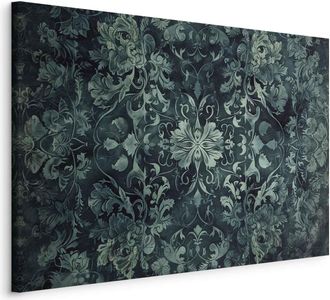 OEM Imagen - Dise&ntilde;o De Alfombra Oriental: Adornos Esmeralda Y Motivos Desgastados / Adornos De Alfombra En Tonos Esmeralda