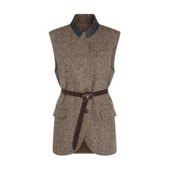 Brunello Cucinelli Mujer, Chaquetas, Marr&oacute;n, Talla: M