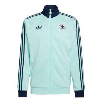 adidas Germany 2026 Originals Track Jacket Asia Sizing Semi Flash Aqua JZ9340