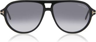 Tom Ford FT0932 JEFFREY 01B Mens Sunglasses Black Size 59