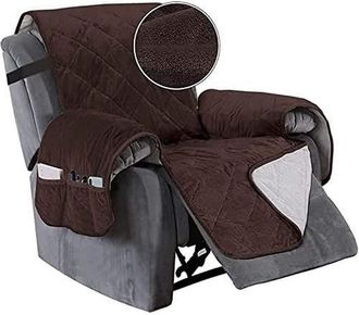 OEM Housse De Fauteuil Relax Matelass&eacute; Inclinable Couvre Fauteuil Relax Imperm&eacute;able Housses De Protege Fauteuil Inclinable,cafe