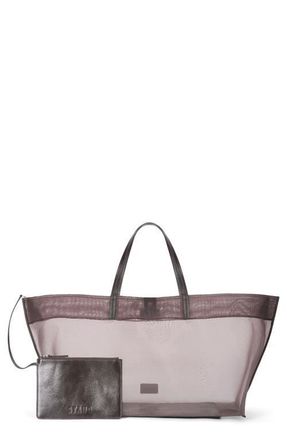 Staud Large Christos Mesh Tote in Espresso at Nordstrom
