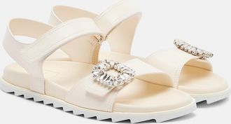 Roger Vivier Slidy Viv embellished leather sandals