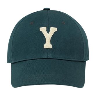 Saint Laurent Y Varsity Cap - Heren - Petten - Groen - 59 CM - Katoen - Accessoires