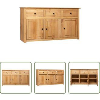 vidaXL Credenza in pino - Credenza 135x40x80 cm in Legno Massello di Pino Panama Range