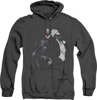 Gildan Batman Joker Choke Adult Heather Hoodie / Hooded Sweatshirt