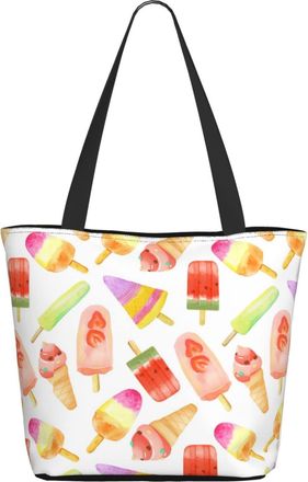 AOOEDM Fruit Ice Cream Ladies Shopping Bag 13x11x7in.The Perfect ValentineS Day Gift.It Is The Best ValentineS Day Gift For Mom, Daughter, Wife,Etc