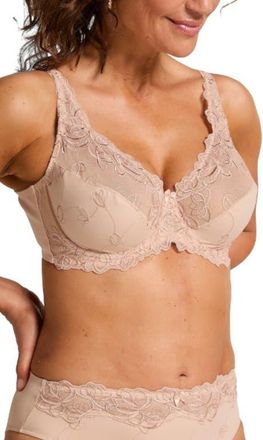 Hunkem&ouml;ller Diva Non-Padded Underwired Bra in Tan at Nordstrom, Size 40Ddd