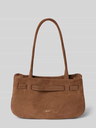 Abro Abro Handtasche mit Label-Detail Modell JILL in Dunkelbraun, Gr&ouml;&szlig;e 1