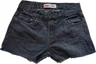 Levi's Womens 505 Denim Shorts In Black