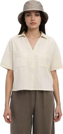 tentree Ashwood Shirt in White Oak at Nordstrom, Size X-Large