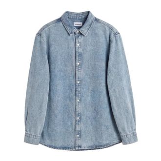 Soulland Damon Denim Shirt - Dames - Spijkeroverhemden - Blauw - Xs/S - Denim - Overhemden