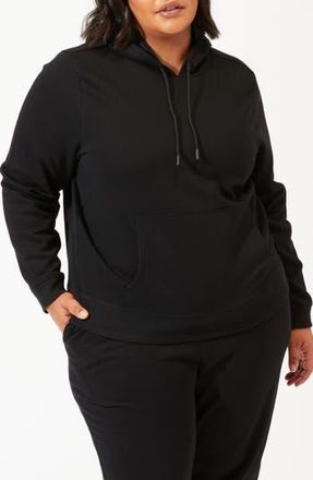 Threads 4 Thought Invincible Fleece Hoodie in Black at Nordstrom Rack, Size 3 X