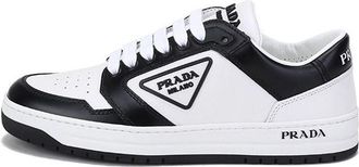 Prada (WMNS) PRADA District Leather Sneakers White Black 1E790M_3LJ6_F0964_F_030