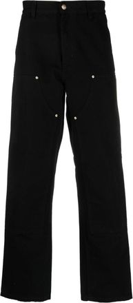 Carhartt Work in Progress Black Double Knee organic cotton trousers