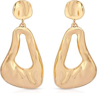 Ettika Womens Molten Drop Earrings In Gold