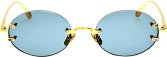 Linda Farrow LFL1544 C6 Womens Sunglasses Gold Size Standard