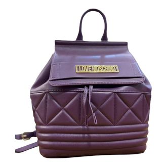 Love Moschino Womens Borsa Soft Pu Viola Backpack, Purple, 28x26x14