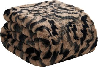 Nine West Evelyn Brushstrokes Oversize Blanket in Evelyn Brushstrokes Brown at Nordstrom Rack