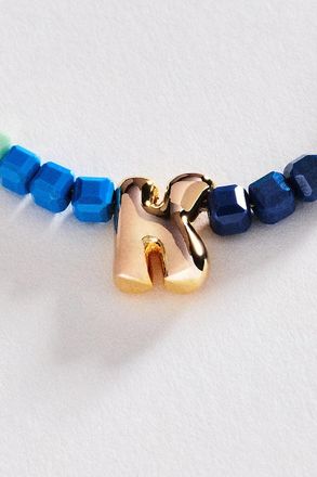 Anthropologie Colorful Beaded Initial Necklace