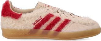 adidas Adidas Gazelle Bold Beige And Red Knit Sneakers