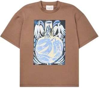 Munthe Naploi T-Shirt - Dames - T-shirts - Bruin - S - Tops