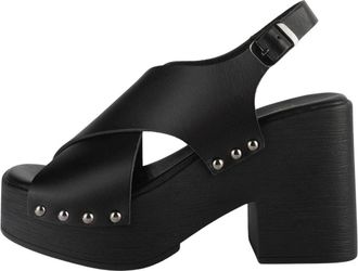 L37 Zeemeermin Melodie Stijlvol Schoeisel - Dames - Sandalen met hakken - Zwart - 36 EU - Schoenen