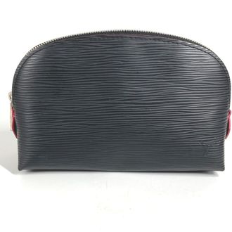 Louis Vuitton Black Noir Pink Epi Leather Pochette Pouch (Pre-Owned)