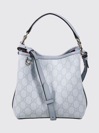 Gucci Borsa GG Emblem Gucci in cotone spalmato a grana con monogram GG all over