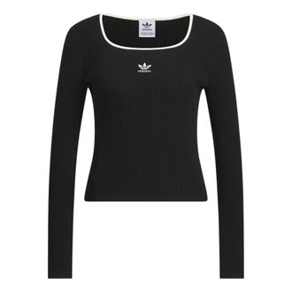 adidas (WMNS) adidas Adi Long Sleeve Fully Fashion Sweater Black JM8052
