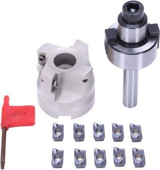 OEM Ac12 Fmb22+400r Fresa Angular De 50 Mm + 10 Plaquitas De Carburo Apmt1604 Con Llave De Montaje