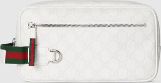 Gucci Medium GG Toiletry Case, White, GG Canvas