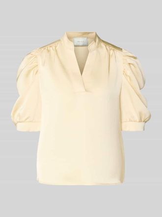 Neo Noir Neo Noir Blusenshirt mit Puff&auml;rmeln Modell Roella in Pastellgelb, Gr&ouml;&szlig;e 34