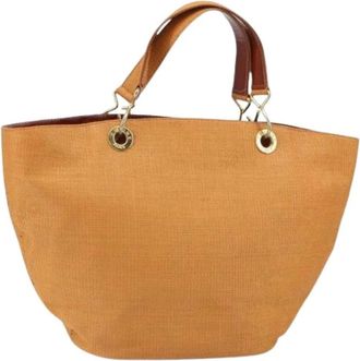 Celine Pre-owned Tote Bags, female, Orange, Size: ONE SIZE Pre-owned Nylon Tote Bag