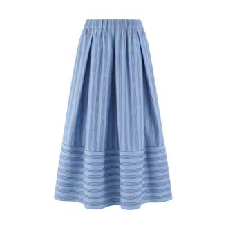 Antonelli Midi Skirts, female, Blue, Size: L Ibiza Skirt