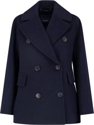 Max Mara Giacca Caban In Lana Vergine