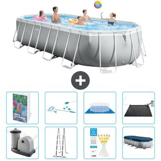 Intex Piscina Prism Frame Oval - 610x305x122 Cm - 9-piezas S583