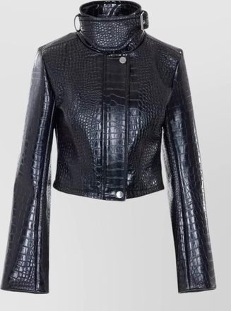 Sportmax high collar long sleeves cropped jacket